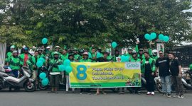 Pose Bersama Mitra Driver Grab Baturaja