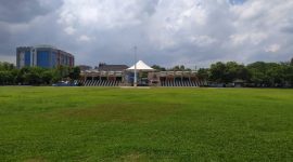 Foto : puncak hari lahir NU akan di gelar di taman kota Baturaja 