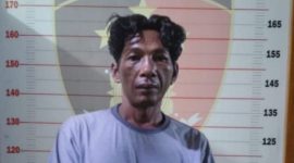 Foto : Giyanto (42) warga Desa Batumarta VI, pencuri motor usai bertamu 