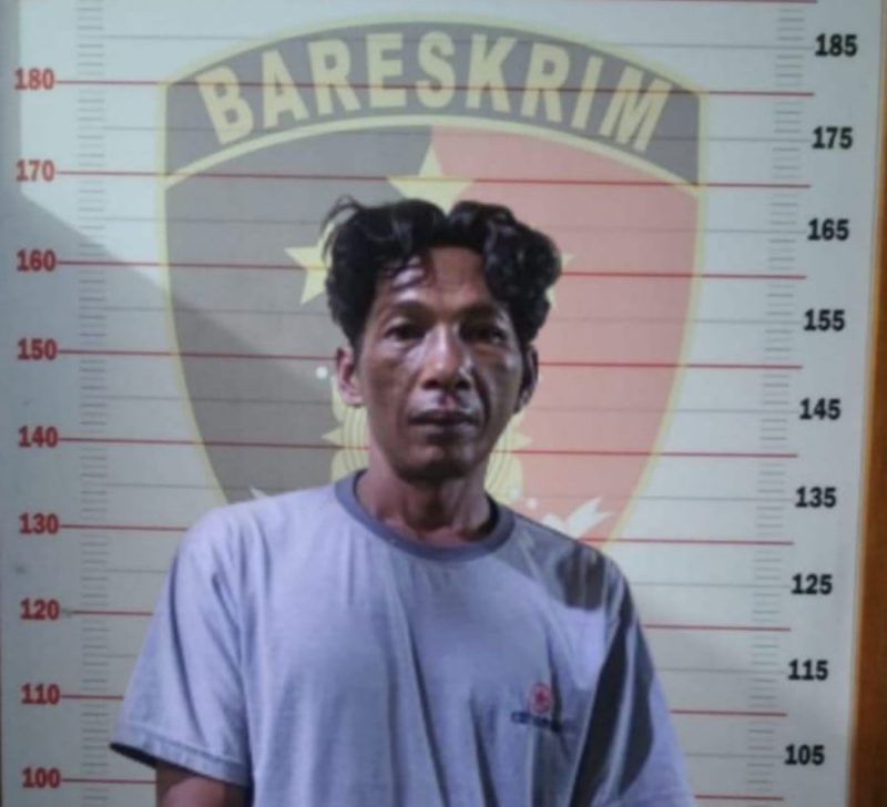 Foto : Giyanto (42) warga Desa Batumarta VI, pencuri motor usai bertamu