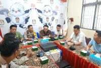 Foto Humas Polres OKU: suasana polres OKU berkordinasi dengan KPU di kantor KPU OKU 