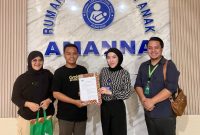 Foto: Pose bersama manajemen Grab Baturaja dengan RSIA Amanna Baturaja usai penandatanganan MOU 