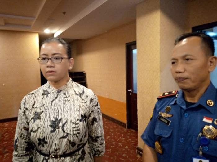 Foto Wawan Peristiwaterkini : GKR Mangkubumi dan Kepala Dinas Pemadam Kebakaran Kota Jogja Taokhid memberikan keterangan usai acara 