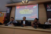 Foto Wawan Peristiwaterkini: KPU Kota Yogyakarta saat jumpa pers penetapan Pasangan Calon Walikota-Wakil Walikota Minggu 22/9/2024.