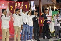 Foto Wawan Peristiwaterkini: Pengambilan nomor urut Pilwakot Yogyakarta di Gedung KPU Kota Yogyakarta.