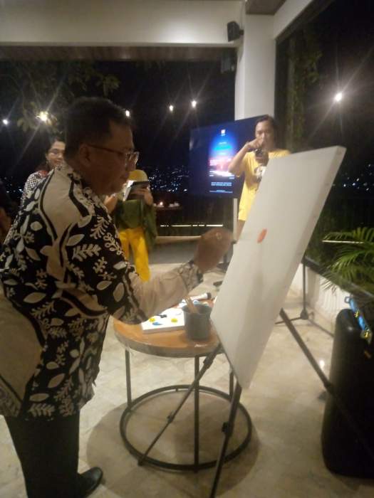 Foto Wawan-Peristiwaterkini : Pembukaan Pameran Seni Visual Nature Relaxation di Amaranta Prambanan Hotel Jum'at (28/9/2024) malam