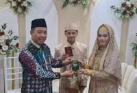 Foto : Wanda dan Siti Annisa usai Akad Nikah di MPP Kota Jogja