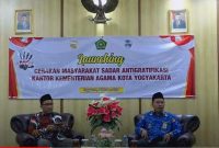 Foto Wawan-Peristiwaterkini; Launching Gerakan Masyarakat Sadar Anti gratifikasi Kementerian Agama Kota Yogyakarta,  Kamis (17/10/2024)