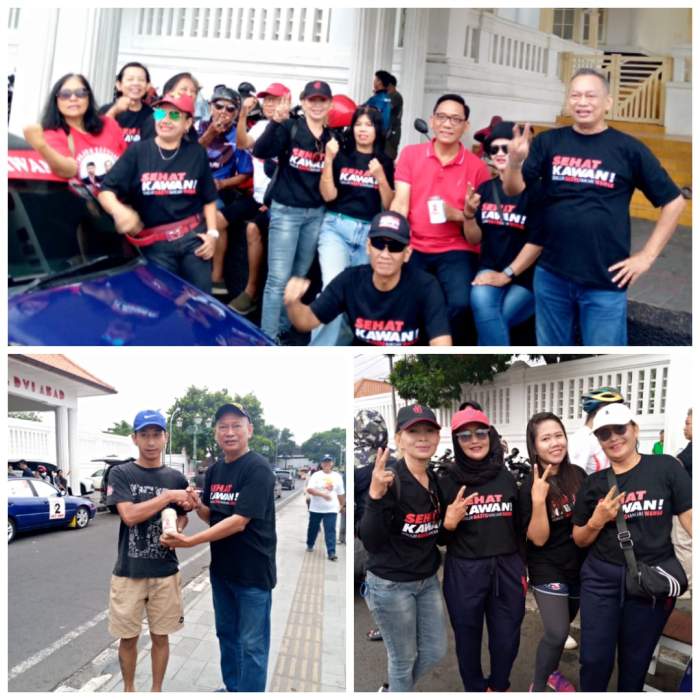 Foto Wawan-Peristiwaterkini; pembagian bubur kacang hijau oleh Relawan Bolo Soerjoguritnan di Alun-alun Kidul Minggu (20/10/2024)