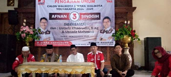 Foto Wawan-Peristiwaterkini; Pengajian Umum Calon Walikota dan Wakil Walikota Yogyakarta