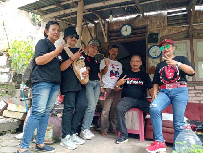 Foto Wawan-Peristiwaterkini; Bolo Soerjoguritnan bersama Pak Haris saat Sambang Warga