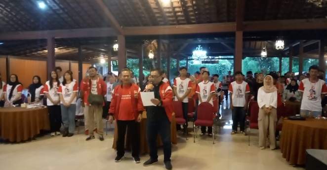 Foto Wawan-Peristiwaterkini; Deklarasi Anak Muda Kota Yogyakarta mendukung Paslon Afnan-Singgih pada Pilkada 2024