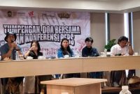 Foto Wawan-Peristiwaterkini; Dari kiri ke kanan:  Paksi Raras Alit, Ramayda Akmal, Yetti Martanti, Ni Made Purnama Sari, Hendra Himawan