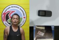 foto: seorang kurir narkoba diamankan polisi