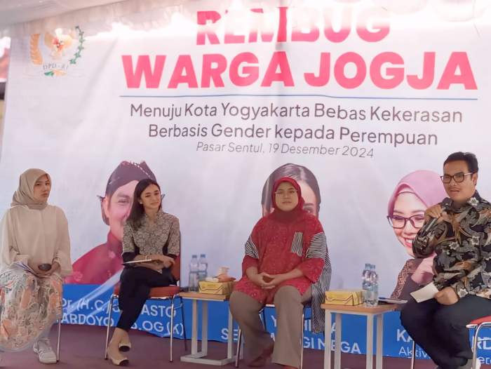 Foto Wawan-Peristiwaterkini; Anggota DPD RI dari DIY Yashinta Sekarwangi dalam acara Rembug Warga Jogja