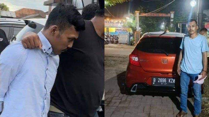 Foto : Ajat Supriatna Penyewa Mobil saat dibekuk aparat