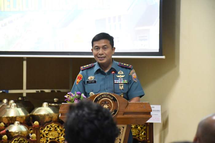 Foto : Komandan Lanal Yogyakarta, Letkol Marinir Hafied Indarwan, S.E.