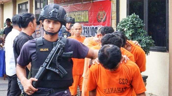 Foto : 30 orang kasus narkoba diamankan Polres Lampung Tengah