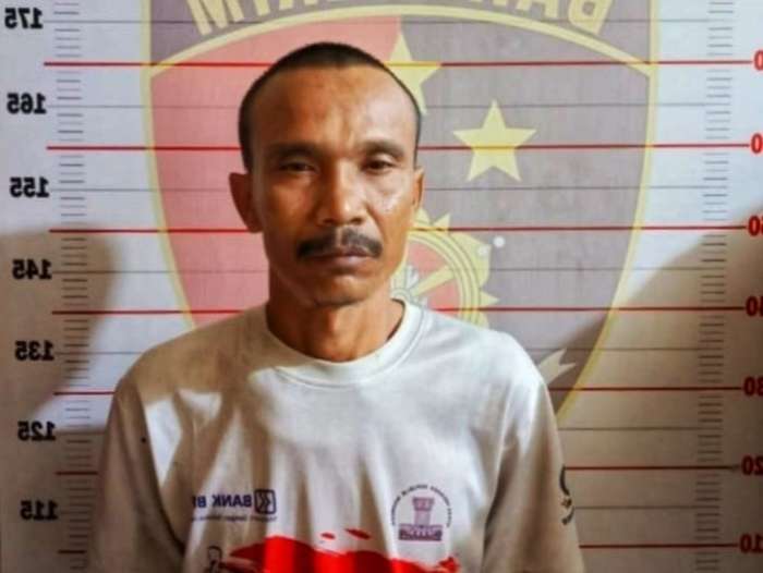 foto: Agus Suwarno (44) sopir asal lampung ditangkap di kabupaten OKU