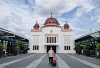 foto : Kubah Masjid Realistik Hiasi Stasiun Yogyakarta
