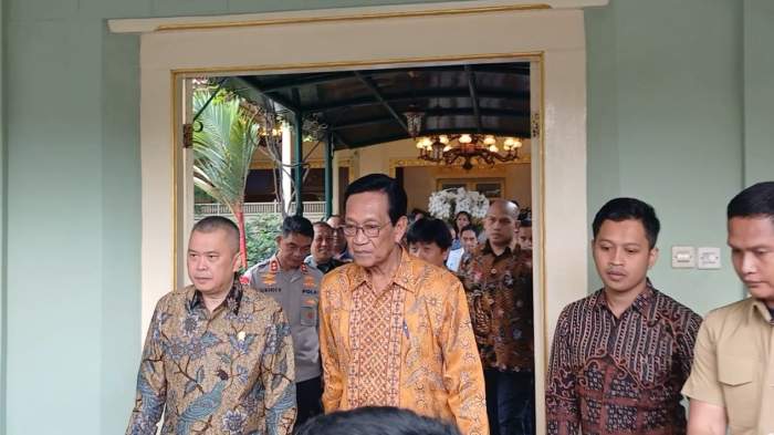 foto : Foto Wawan-Peristiwaterkini ; Menhub Dudy Purwagandhi dan Gubernur DIY Sri Sultan Hamengku Buwono X di Kompleks Kepatihan Kota Jogja, Rabu (12/3/2025).