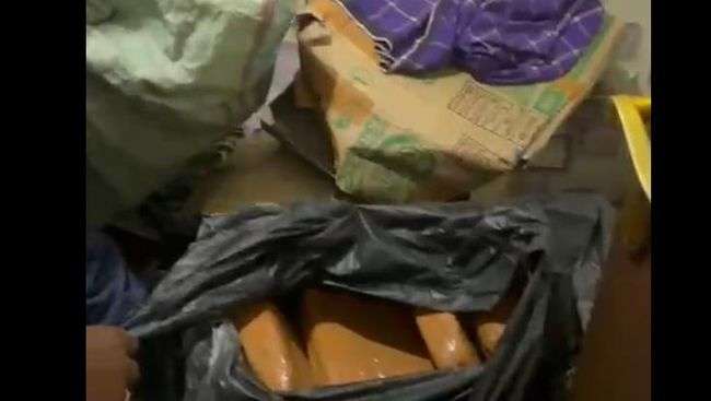 foto : Barang bukti narkoba jenis ganja sebanyak 34 kg