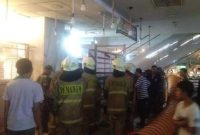 foto: suasana Mal Sesion City saat terjadi kebakaran