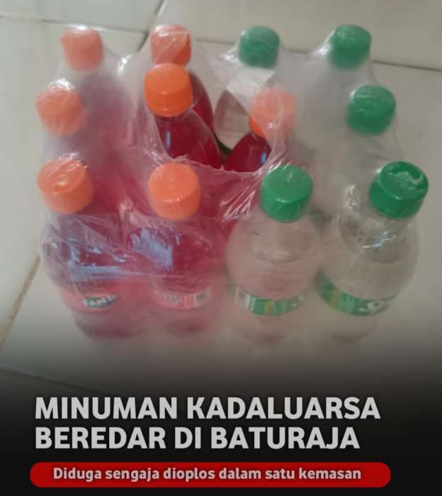 foto: minuman kadaluarsa ditemukan dalam bentuk Parcel di Baturaja