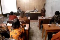 Foto :Ketua Komisi D DPRD DIY R.B. Dwi Wahyu saat acara Sosialisasi Hibah Lembaga Keagamaan yang digelar di Ingkung Grobog, Jl. Ipda Tut Harsono, Yogyakarta