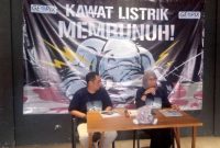 Foto : Konferensi Pers Penyelamatan Gajah Sumatera di Tanamera Coffee, Senin (5/5/2025)