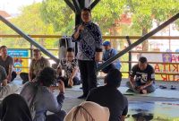 foto: walikota Yogyakarta, Hasto Wardoyo saat bertemu dengan pedagang dan juru parkir