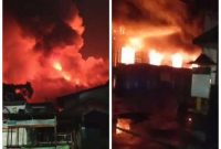 foto: kebakaran pabrik Garmen