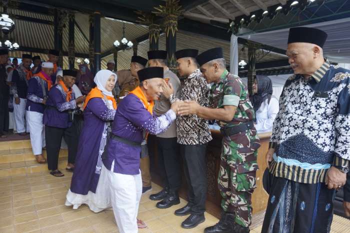 foto: pelepasan calon jemaah haji wonosobo