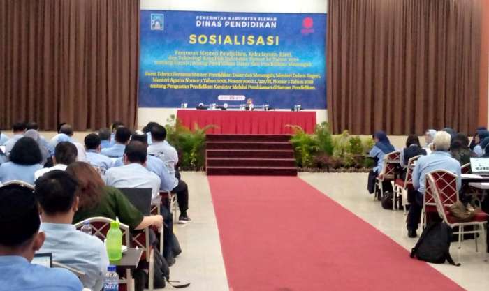 foto: sosialisasi dinas pendidikan Sleman