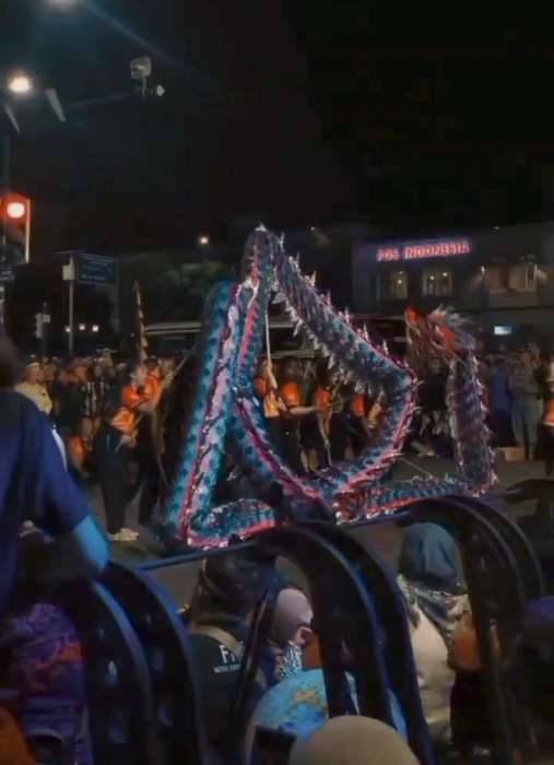 foto: parade budaya sambut harla pancasila