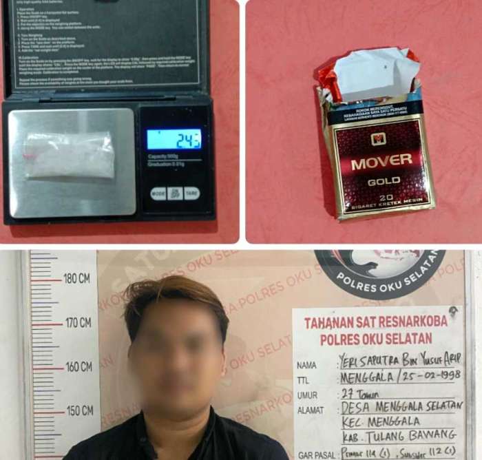 foto: tsk asal lampung di tangkap di oku selatan 