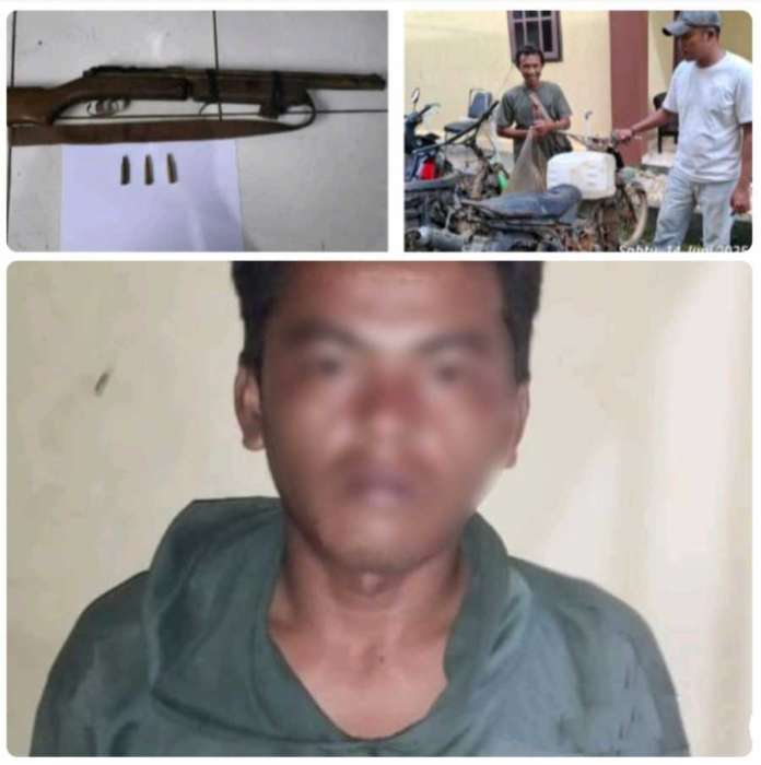 Foto: tsk bawa senpi