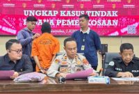 foto: press rilis kasus pemerkosaan di kab oku timur