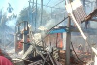 foto: salah satu rumah kebakaran di kabupaten oku selatan