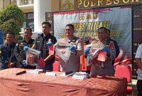 foto: pres rilis Polres OKU tentang kasus pembunuhan yang terjadi di Sinar Peninjauan