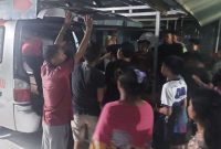 foto: Warga terluka di larikan ke rumah sakit antonio Baturaja