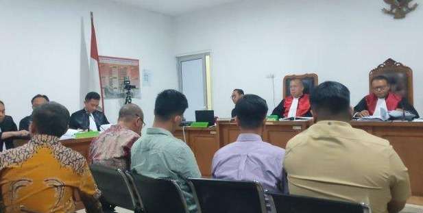foto: suasana sidang kasus suap PUPR OKU di Palembang