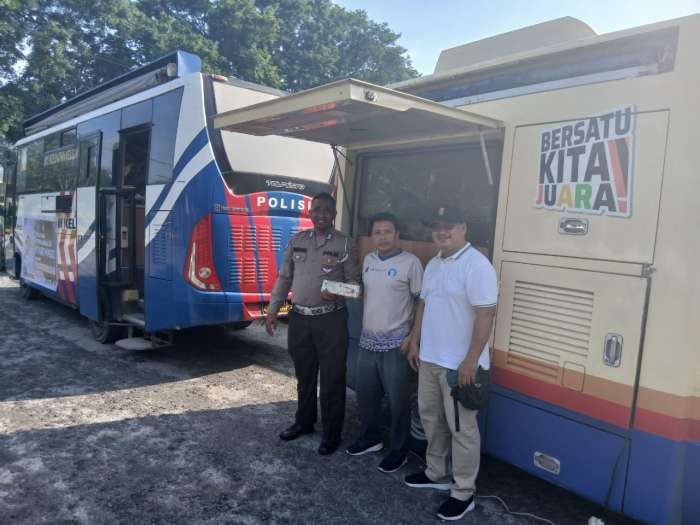 foto: Polres Batu Bara menggelar layanan jemput bola berupa perpanjangan Surat Izin Mengemudi (SIM) dan pembayaran pajak kendaraan bermotor