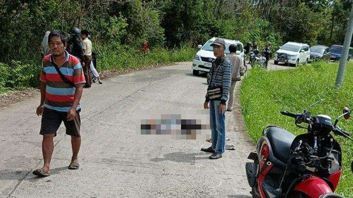 foto: tabrakan motor di jalur baturaja menuju Batumarta 