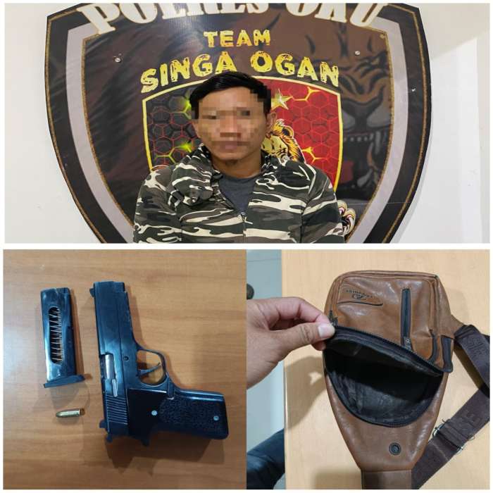 foto: pemilik dan barang bukti diamankan oleh polisi