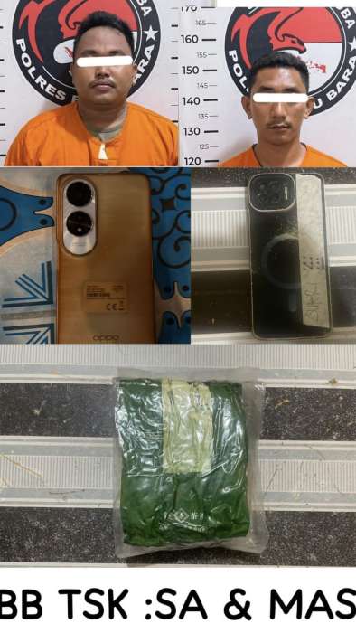 foto: tersangka bersama barang bukti
