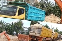 foto: aktivitas galian c di duga dibekingi aknum