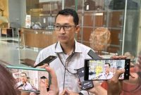 foto: Jubir Komisi Pemberantasan Korupsi Budi Prasetyo saat memberikan keterangan di gedung Merah Putih KPK, Jakarta (7/7/2025)