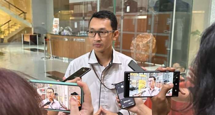 foto: Jubir Komisi Pemberantasan Korupsi Budi Prasetyo saat memberikan keterangan di gedung Merah Putih KPK, Jakarta (7/7/2025)