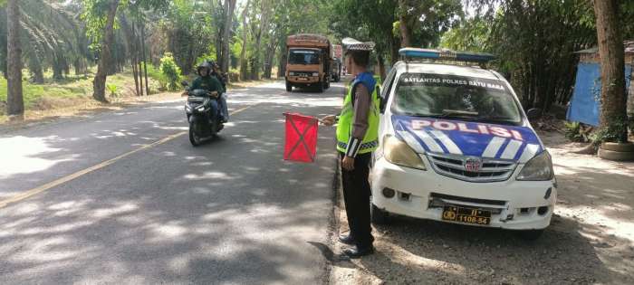 foto: giat anggota lantas Polres Batu Bara